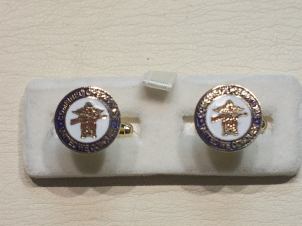 Combined Operations enamelled cufflinks - Click Image to Close